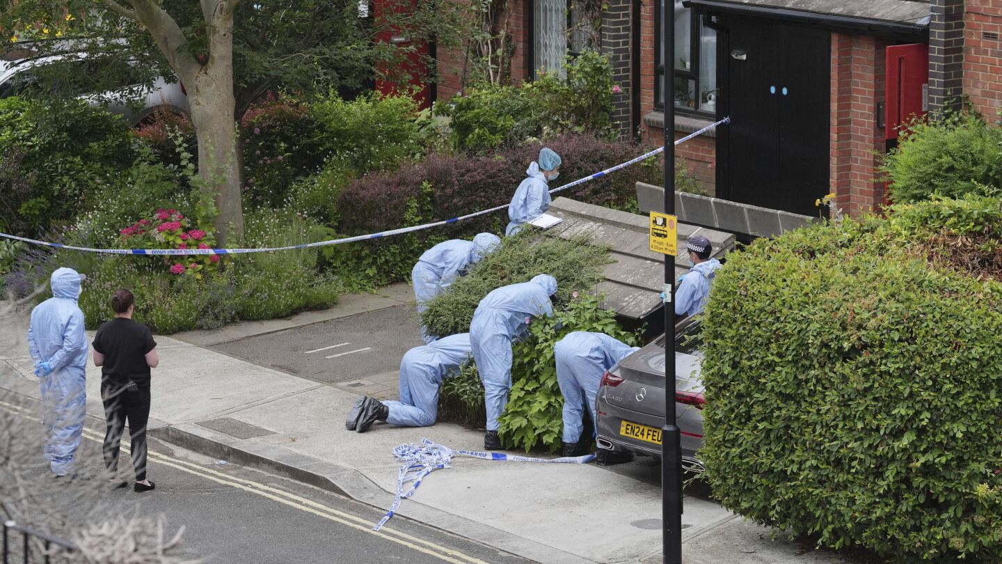 Man charged with two counts of murder after body parts found in suitcases on UK bridge