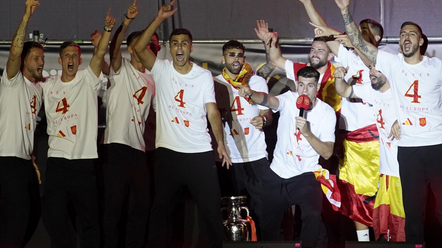 Spain players’ Euro 2024 celebration song pushes Gibraltar soccer body to weigh complaint to UEFA