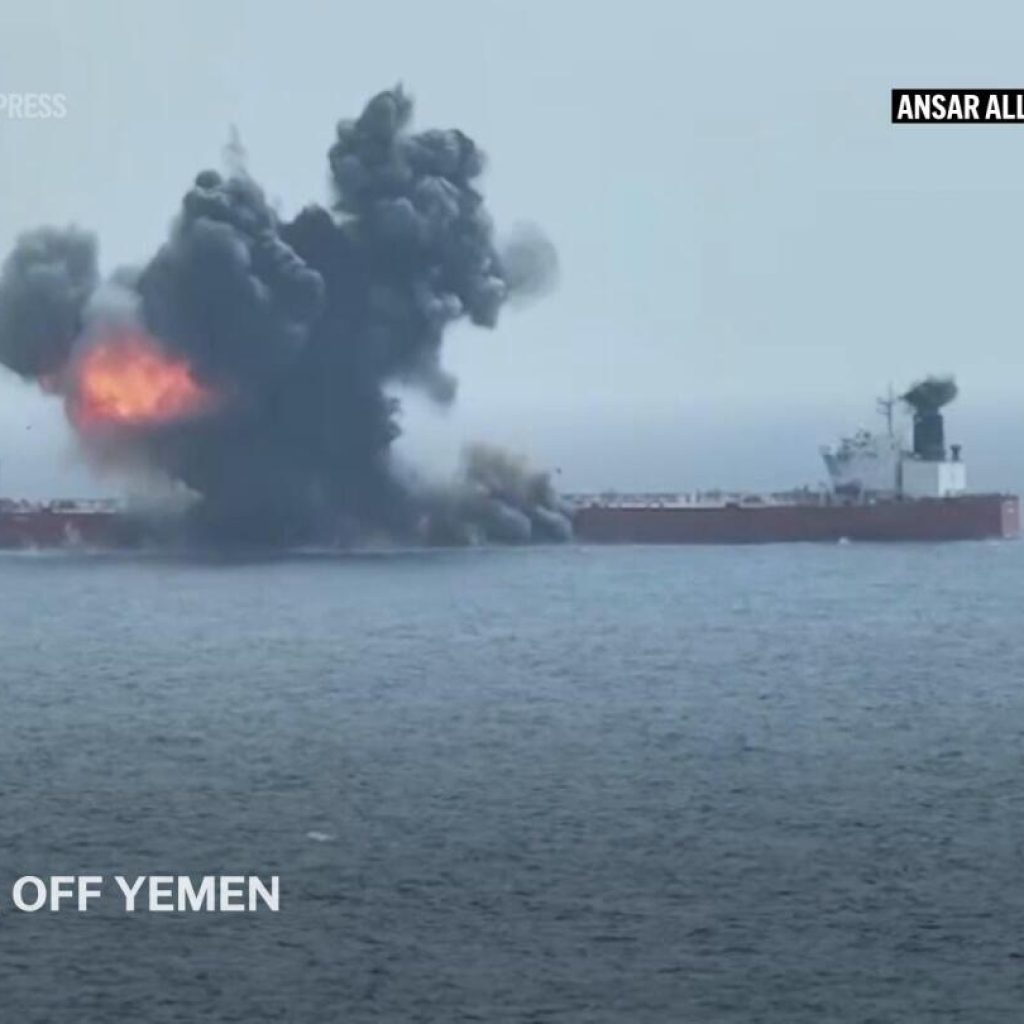 Houthi rebels release video said to show latest attack on commercial vessel in Red Sea | AP News