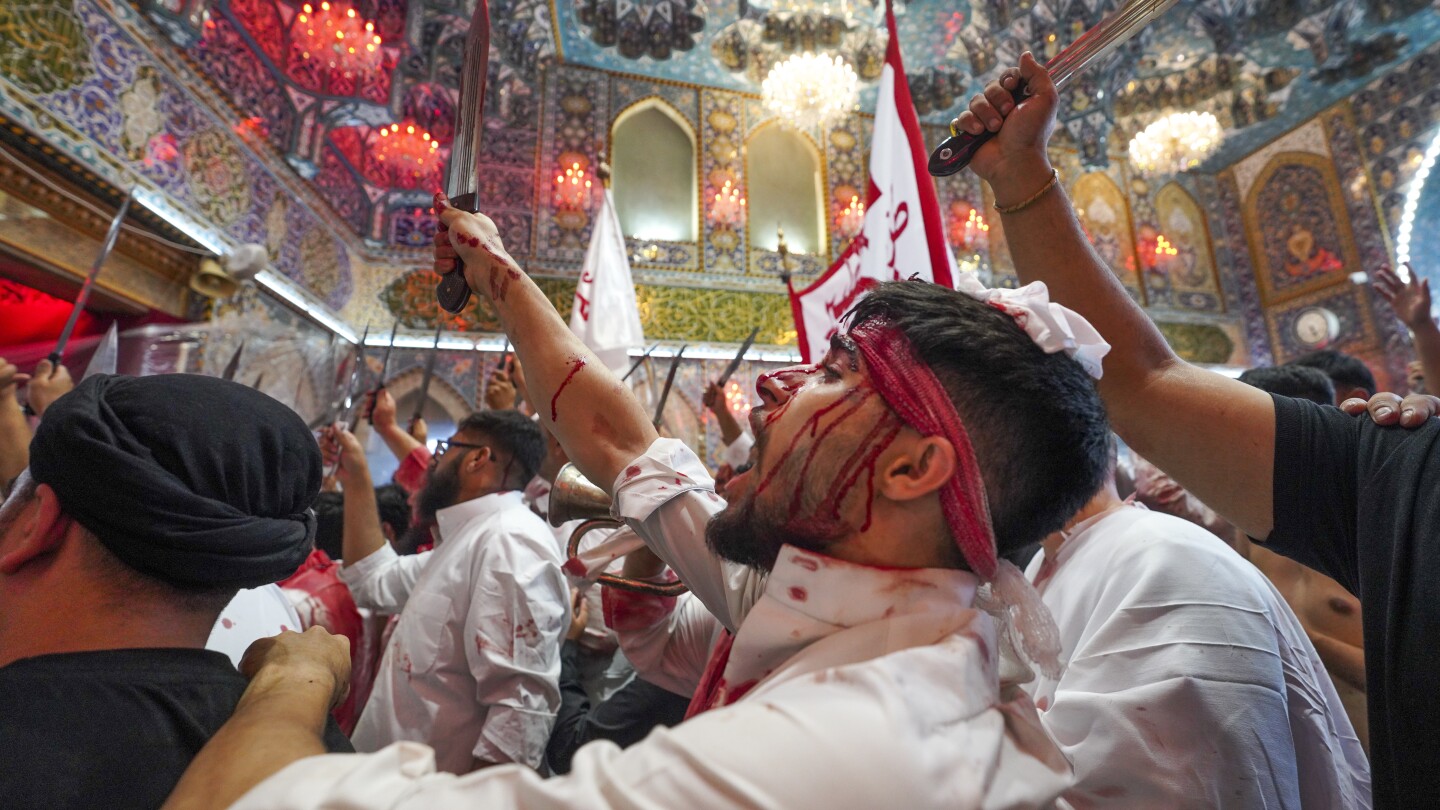 Shiite Muslims in Lebanon and Iraq commemorate Ashoura, marking the death of Imam Hussein