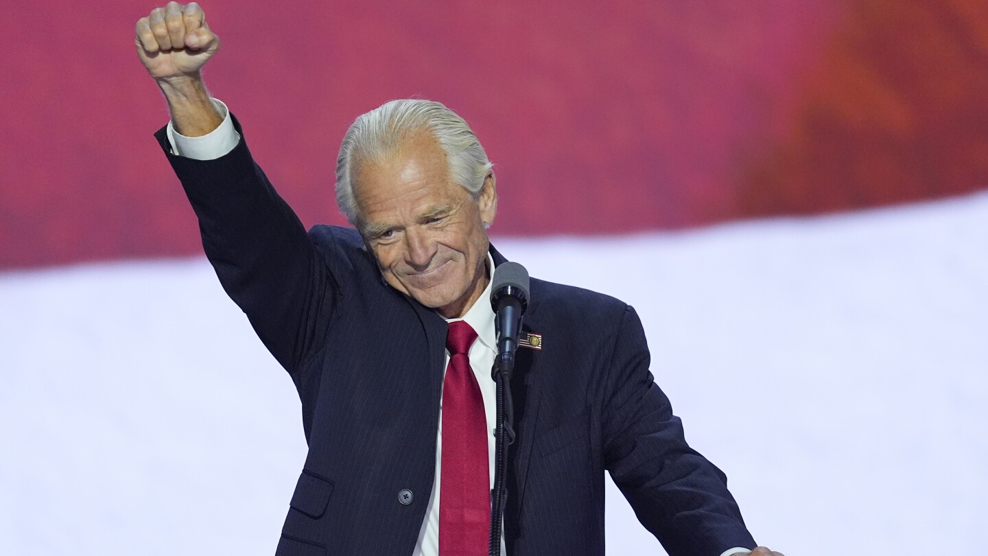 Ex-Trump adviser Peter Navarro, just released from prison, gets roaring applause at RNC