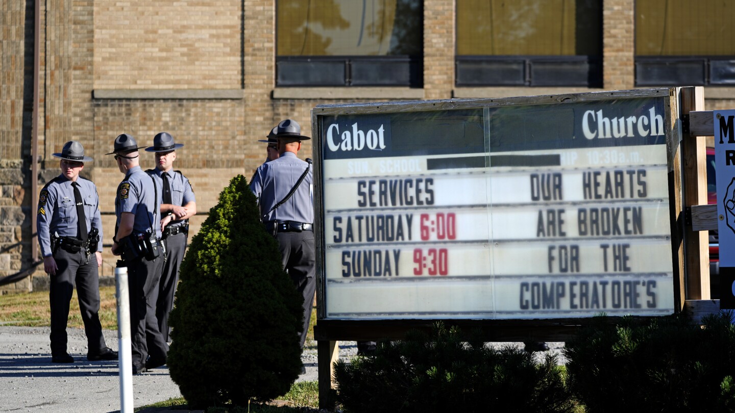 Hundreds of firefighters gather for funeral of former chief killed in Trump rally shooting