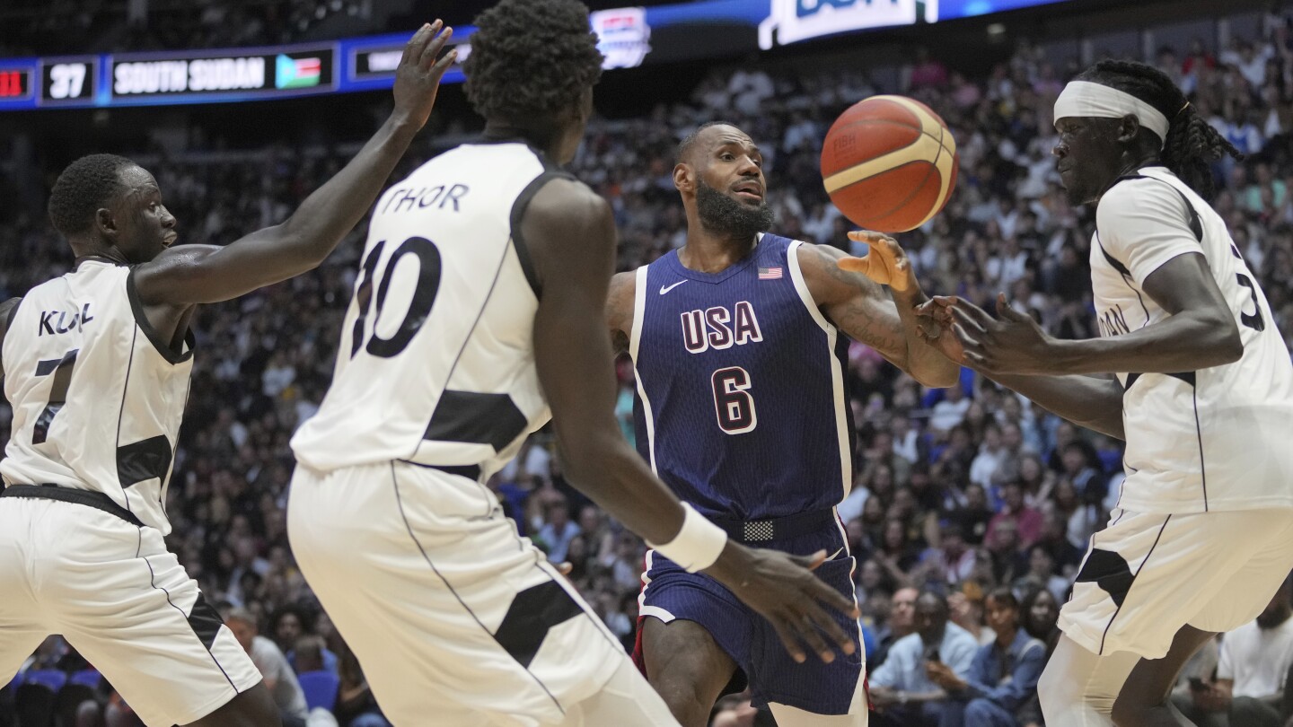 James hits game winner with 8 seconds left, US avoids upset and escapes South Sudan 101-100