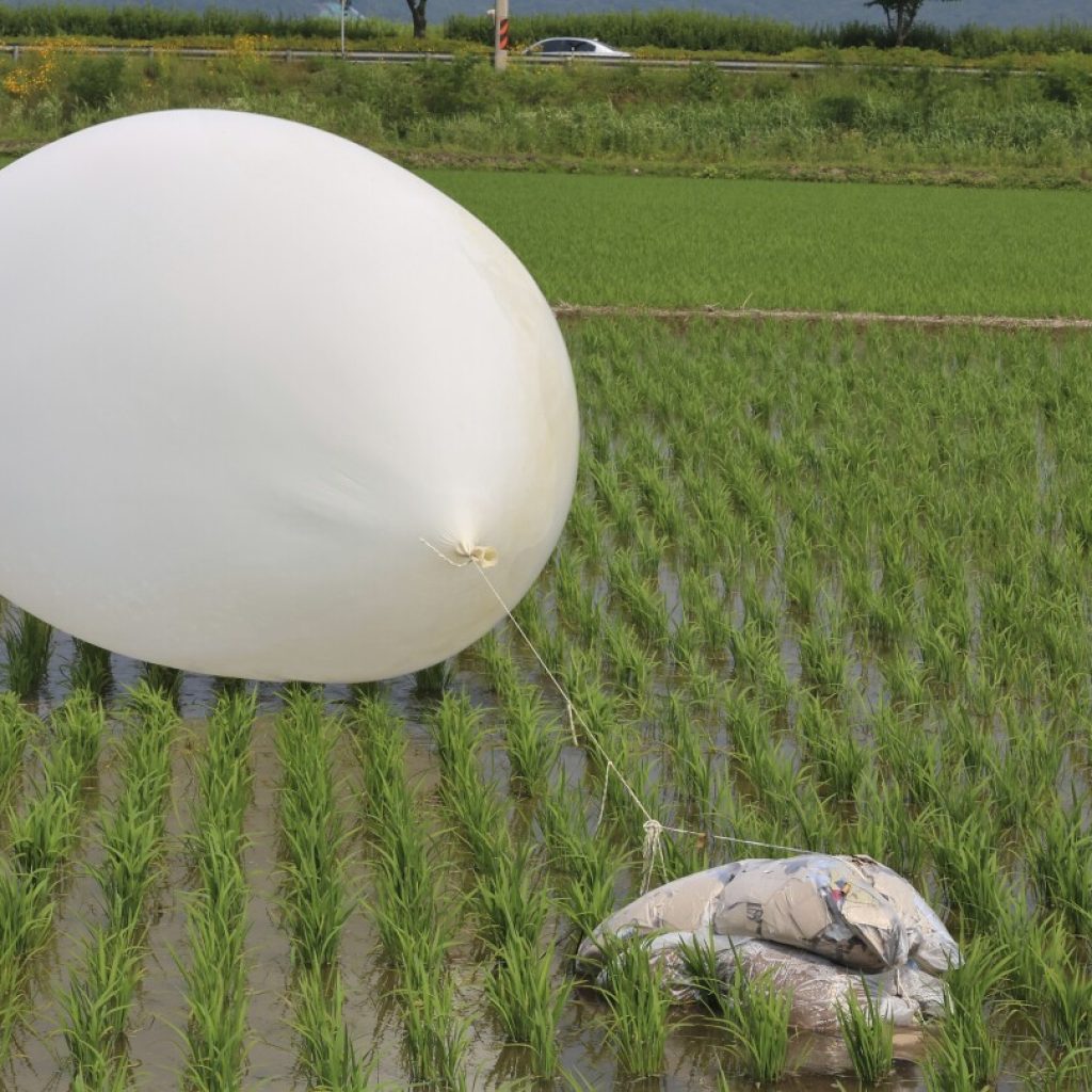 North Korea flies more balloons likely carrying trash after the South resumes propaganda broadcasts