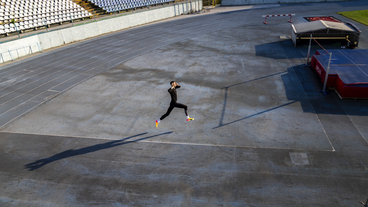 The loneliness of an Olympic athlete training in wartime Ukraine through an AP photographer’s lens