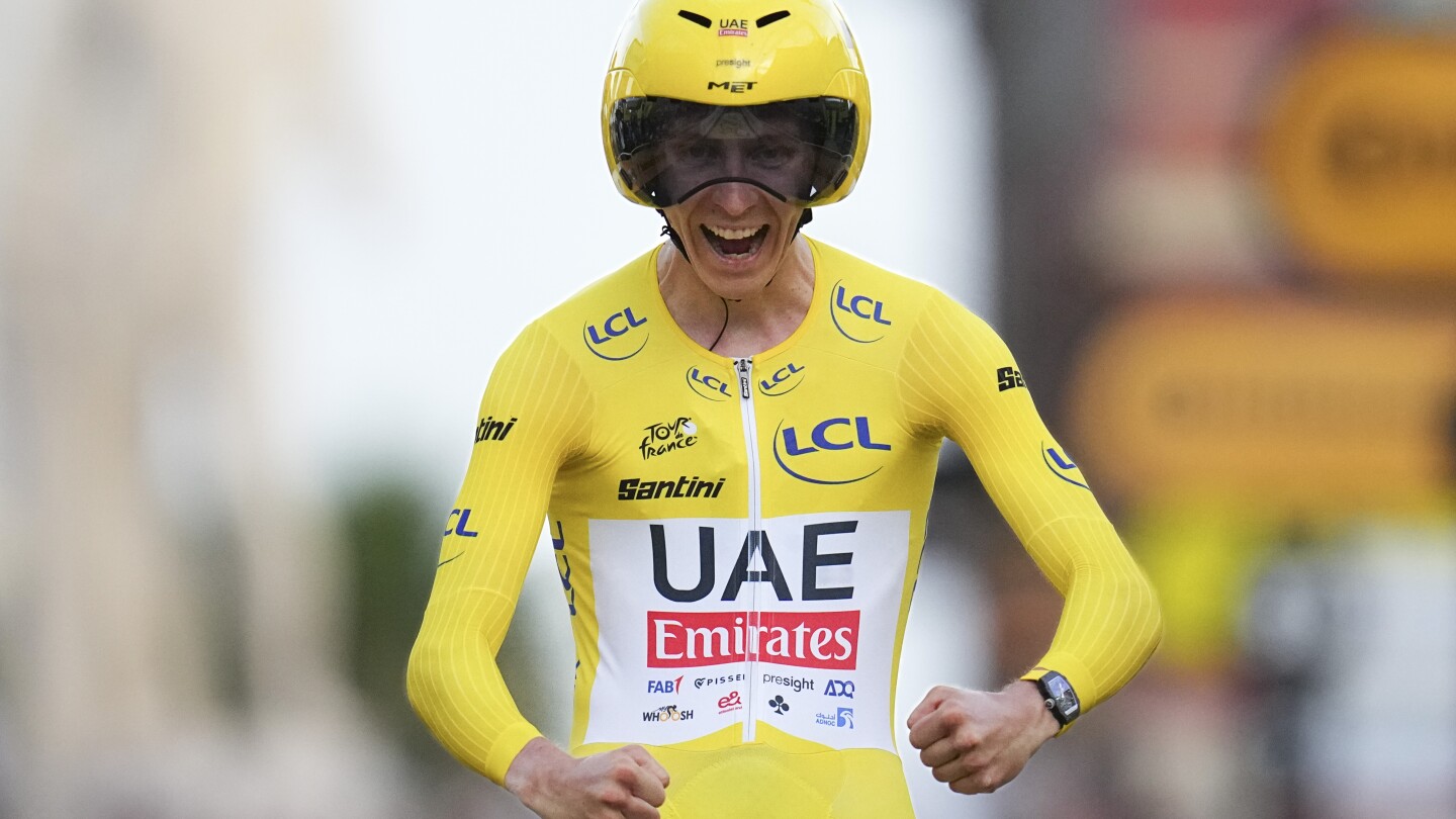 Tadej Pogacar wins Tour de France for the 3rd time and in style with a victory at time trial