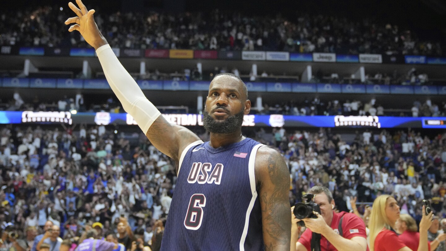 LeBron James selected as Team USA male flagbearer for Paris Olympics opening ceremony