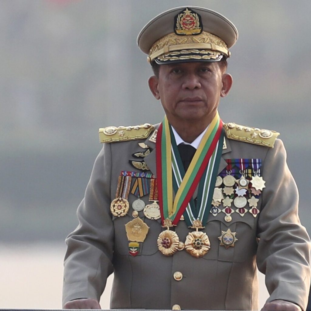 The leader of Myanmar’s army government is named acting president so he can renew state of emergency