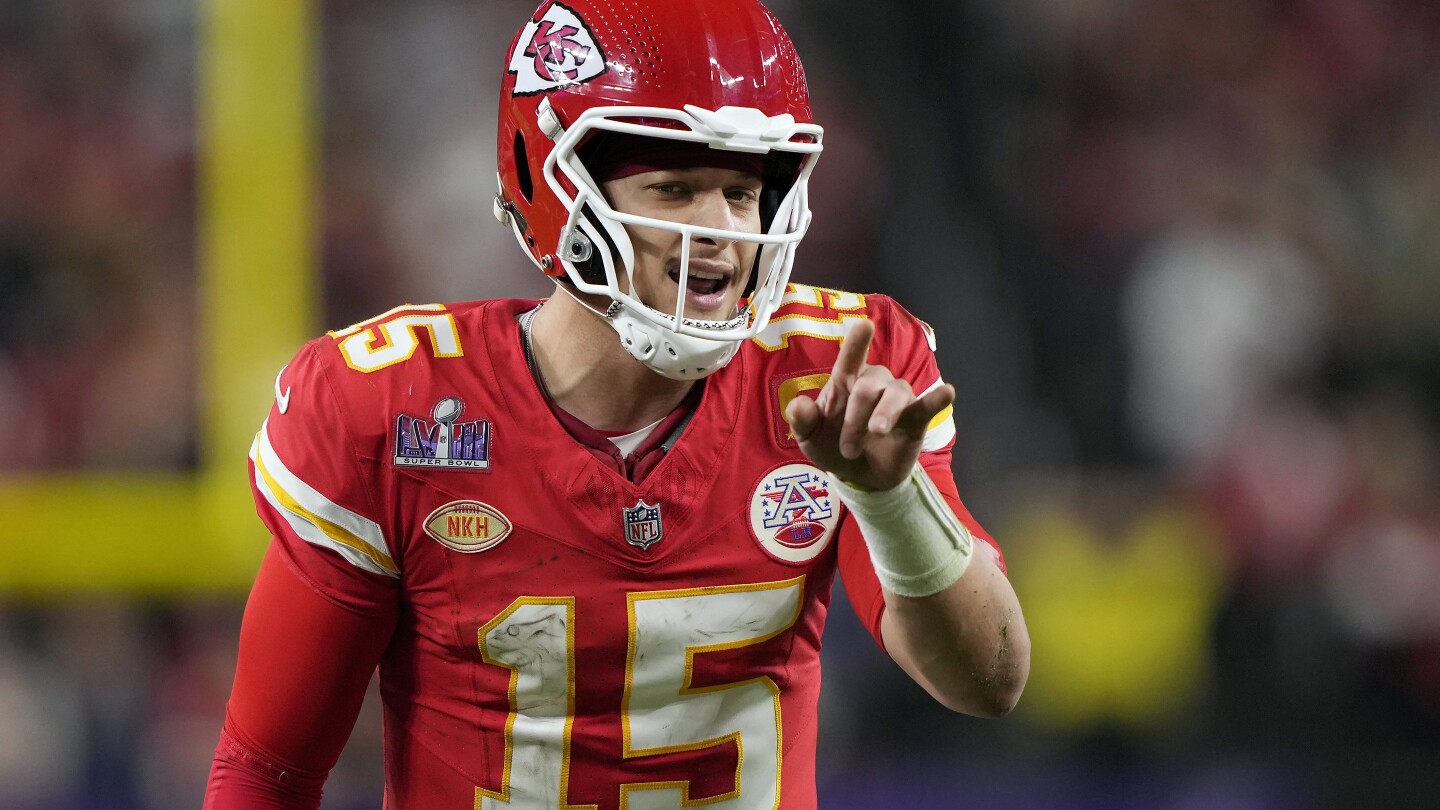 Patrick Mahomes is a unanimous choice for the top spot in the AP’s quarterback rankings