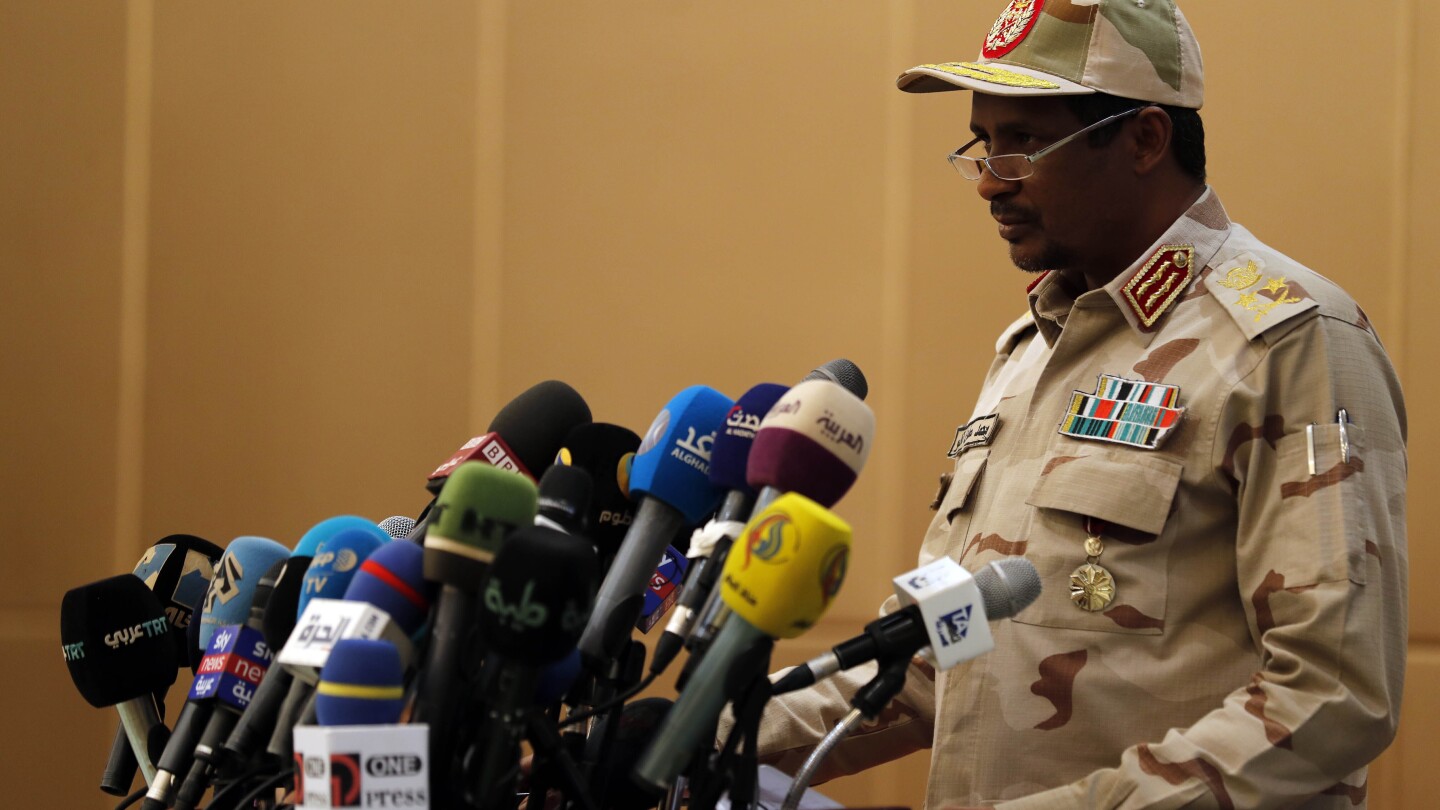 Sudan paramilitary leader plans to attend cease-fire talks in Switzerland hosted by US, Saudi Arabia