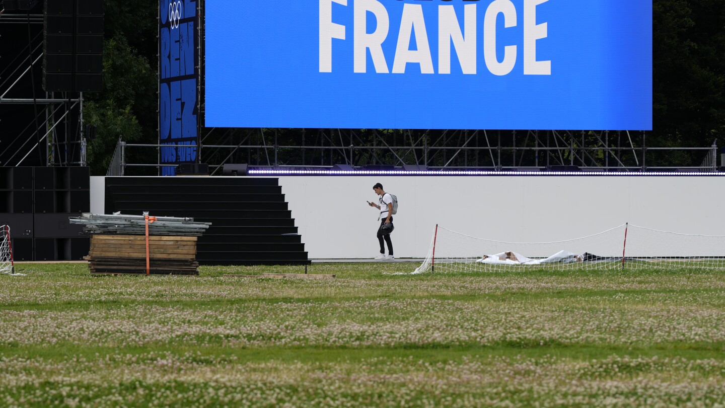 Olympic fans can eat, drink and cheer in a mini World’s Fair in Paris park