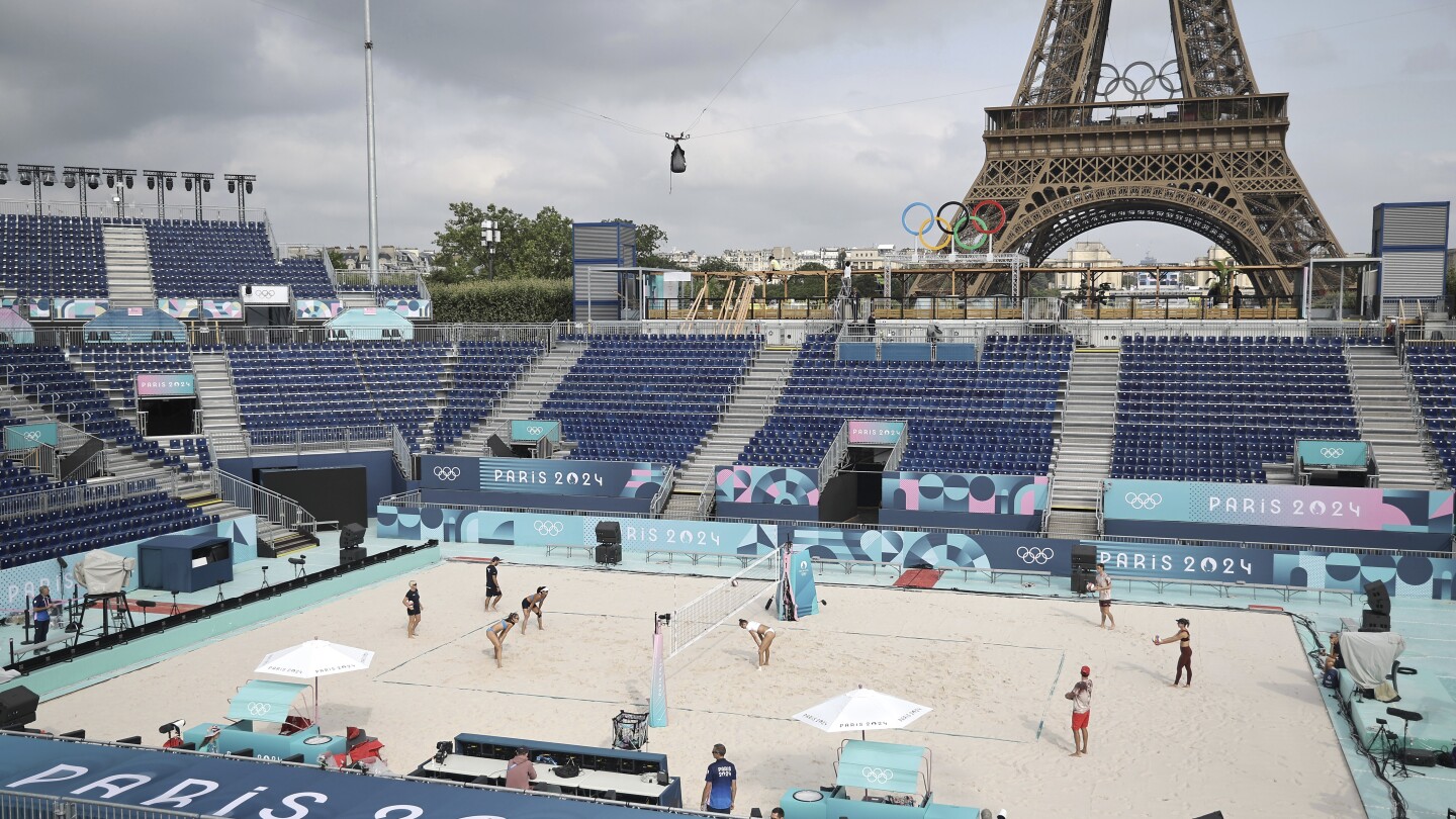 Eiffel Tower stadium wows Olympic beach volleyball players: ‘I got goosebumps’