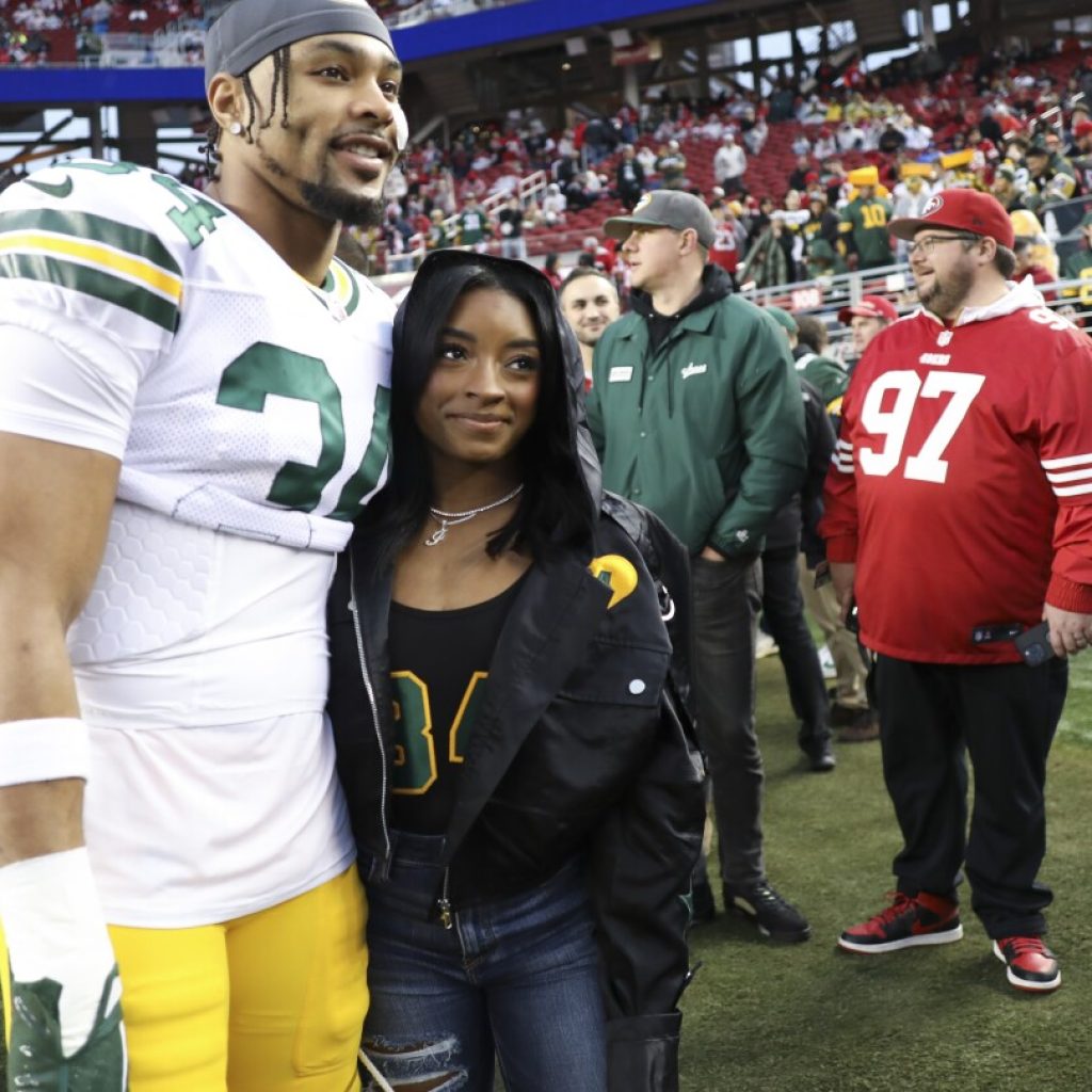 Bears safety Jonathan Owens taking break from camp to support wife Simone Biles at the Olympics