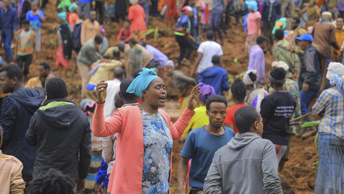 Search for people missing after Ethiopia mudslides continues as death toll rises to 257