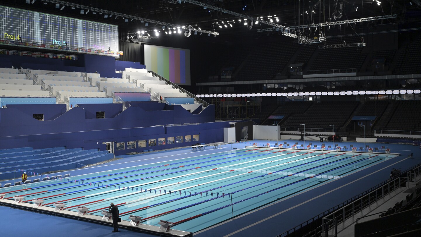 Swimming in stadiums becomes the norm as sport sets up in a rugby arena for 2024 Paris Olympics