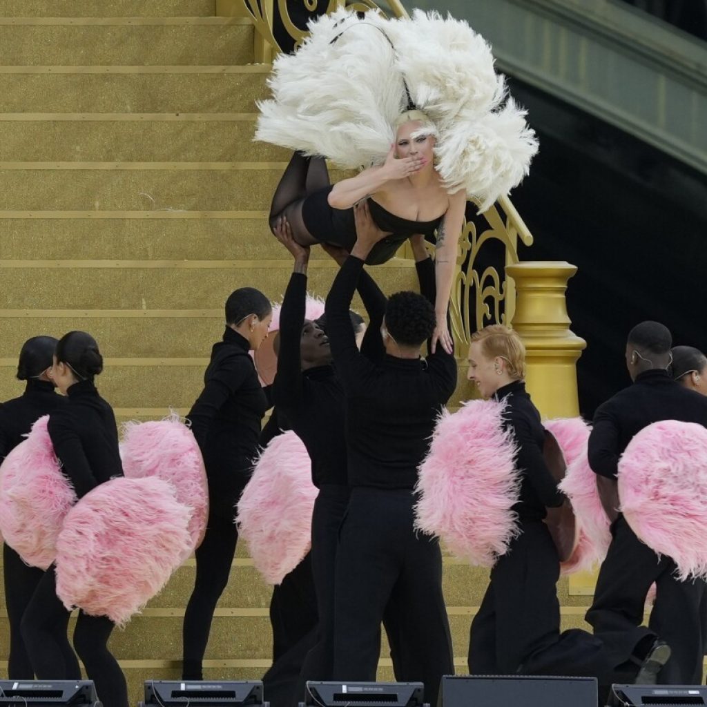What song did Lady Gaga perform at the Olympics opening ceremony?