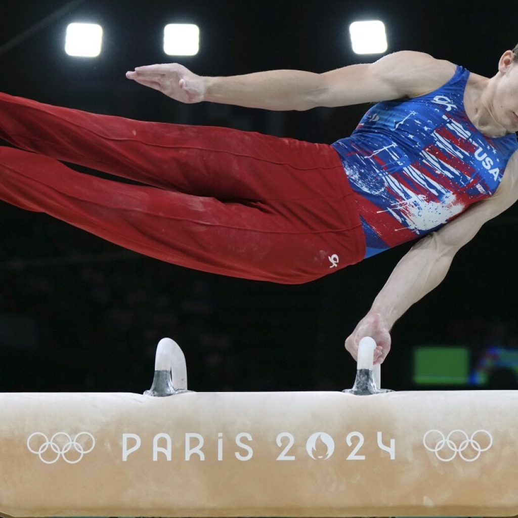 Job done. Pommel horse specialist Stephen Nedoroscik delivers for U.S gymnastics team in Paris