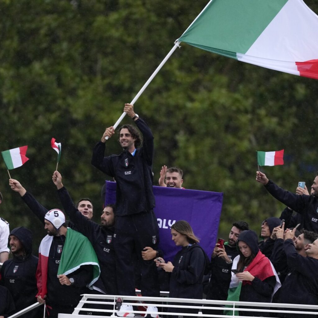 ‘Sorry my love.’ Italy’s Olympic flag bearer Tamberi loses his wedding ring in the Seine River