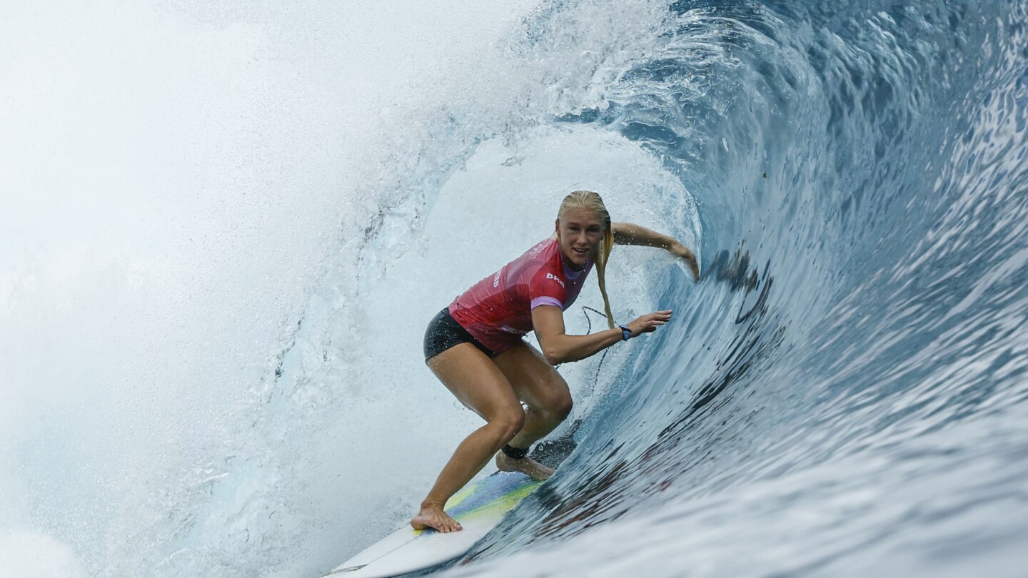 Surf’s up! Paris Olympics surfing competition commences in Tahiti, with wave rides and wipe outs