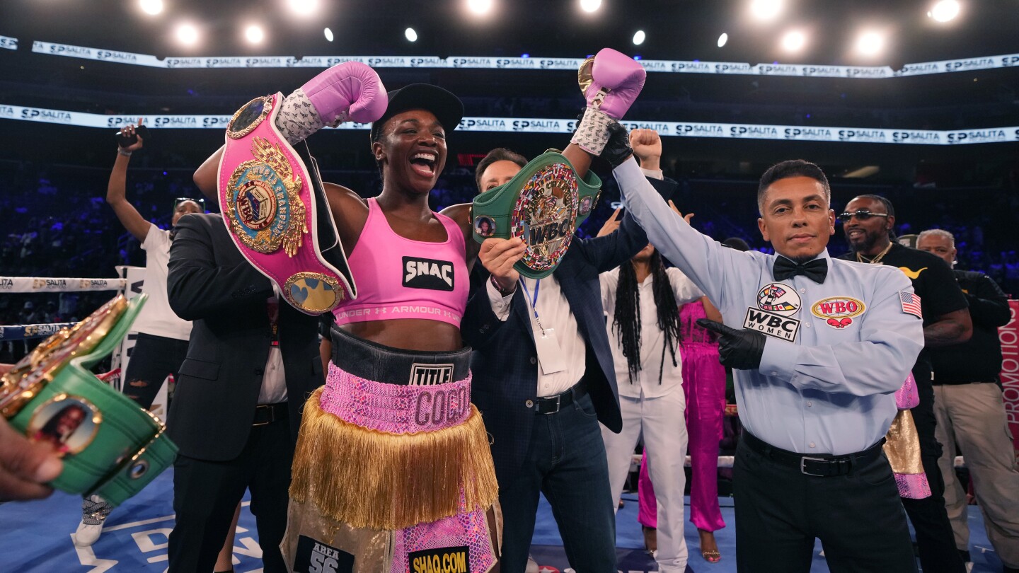 Claressa Shields knocks out Vanessa Lepage-Joanisse in 2nd round, winning 4th and 5th titles