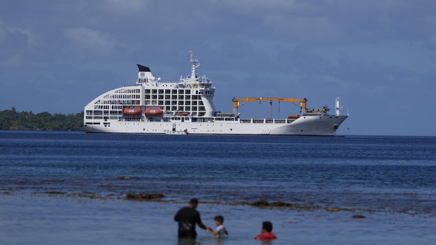 Olympic surfers sleep on a cruise ship in Tahiti, a first for the Games