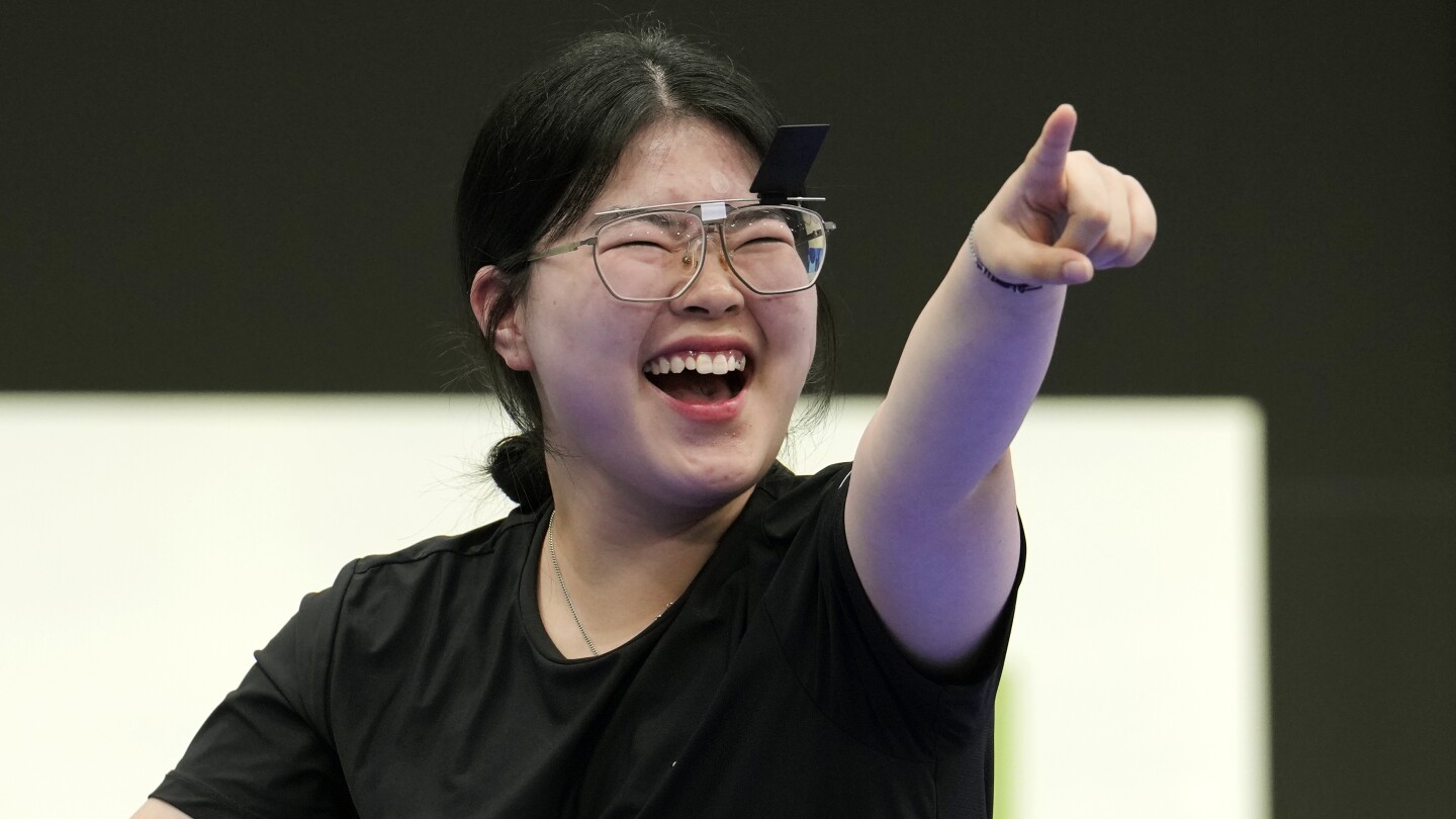 Oh Ye Jin of South Korea smashes an Olympic shooting record to win gold in Paris