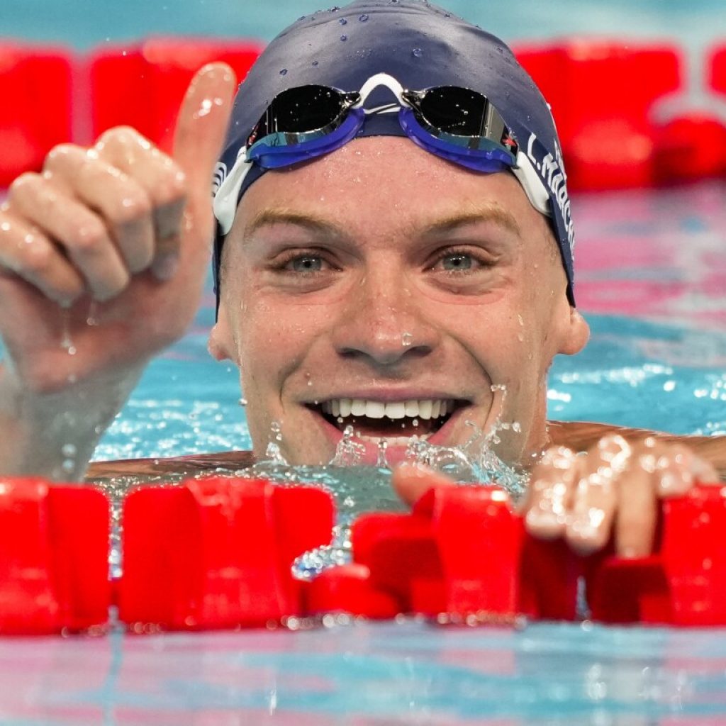 With French fans cheering every stroke, Marchand cruises to fastest time in men’s medley