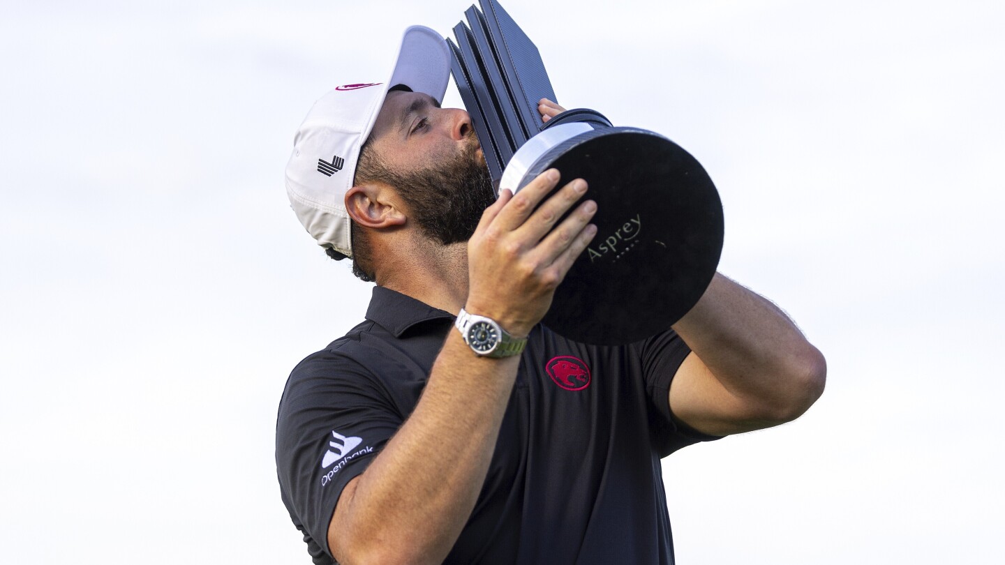 Jon Rahm wins LIV Golf UK for his 1st victory on the Saudi-funded tour