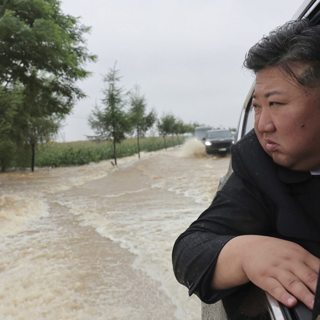 5,000 people rescued from flooding in North Korea in evacuation efforts led by Kim, report says