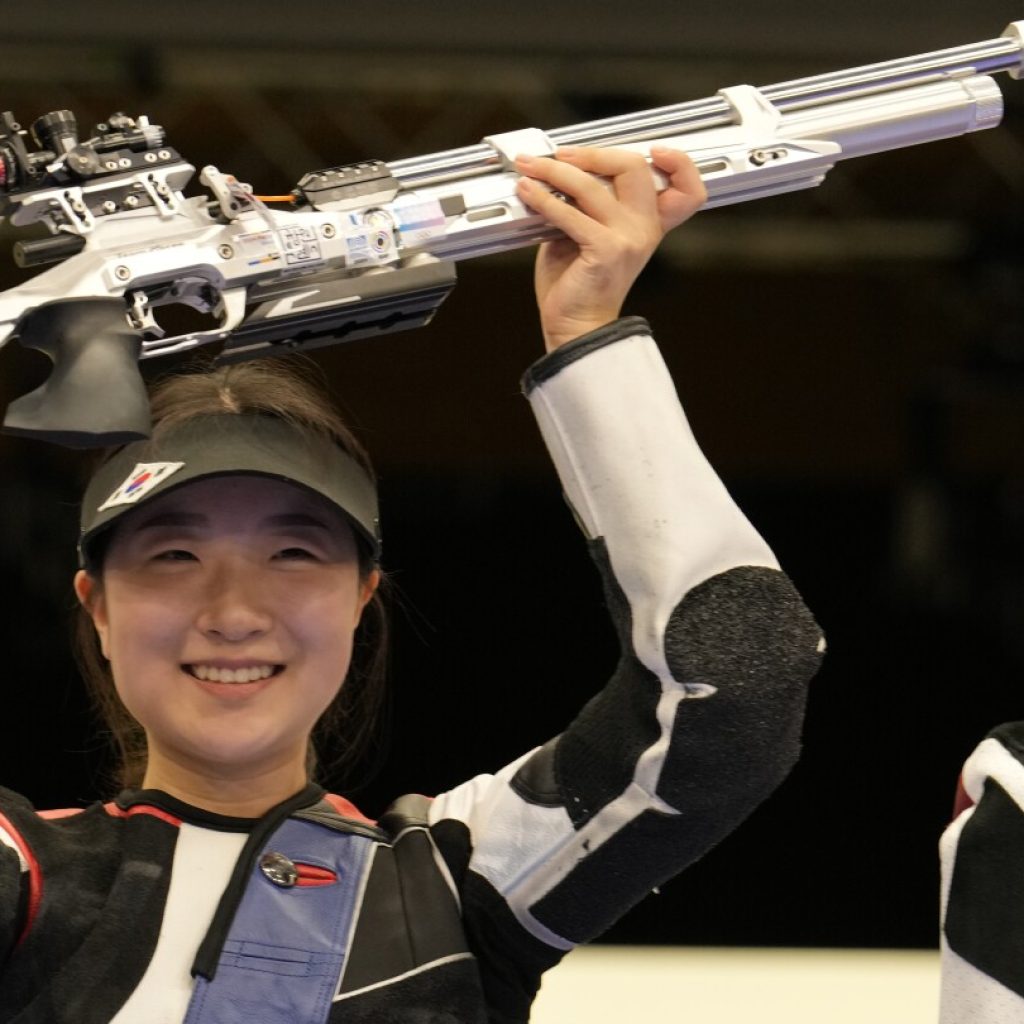 Sixteen-year-old South Korean shooter takes Olympic gold by .1 of a point in dramatic shoot-off