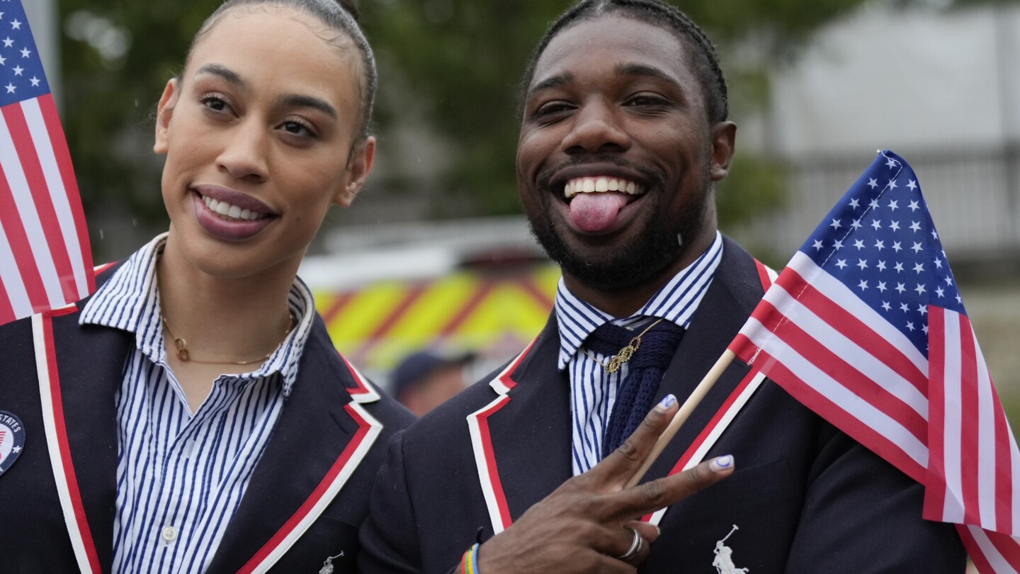 Noah Lyles finds fame but not much privacy at Olympic Village