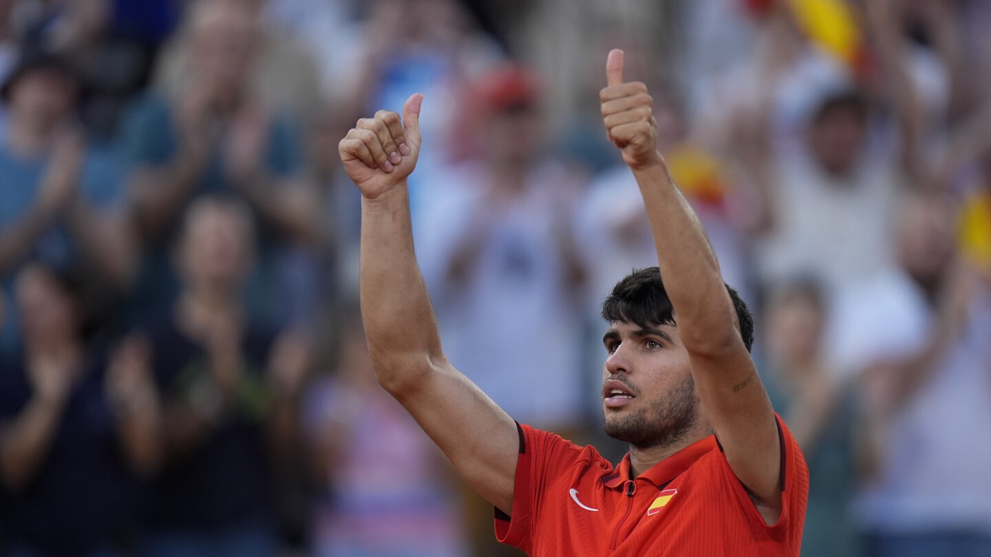 Olympic tennis: Carlos Alcaraz says he’s been dealing with a groin muscle problem since Wimbledon