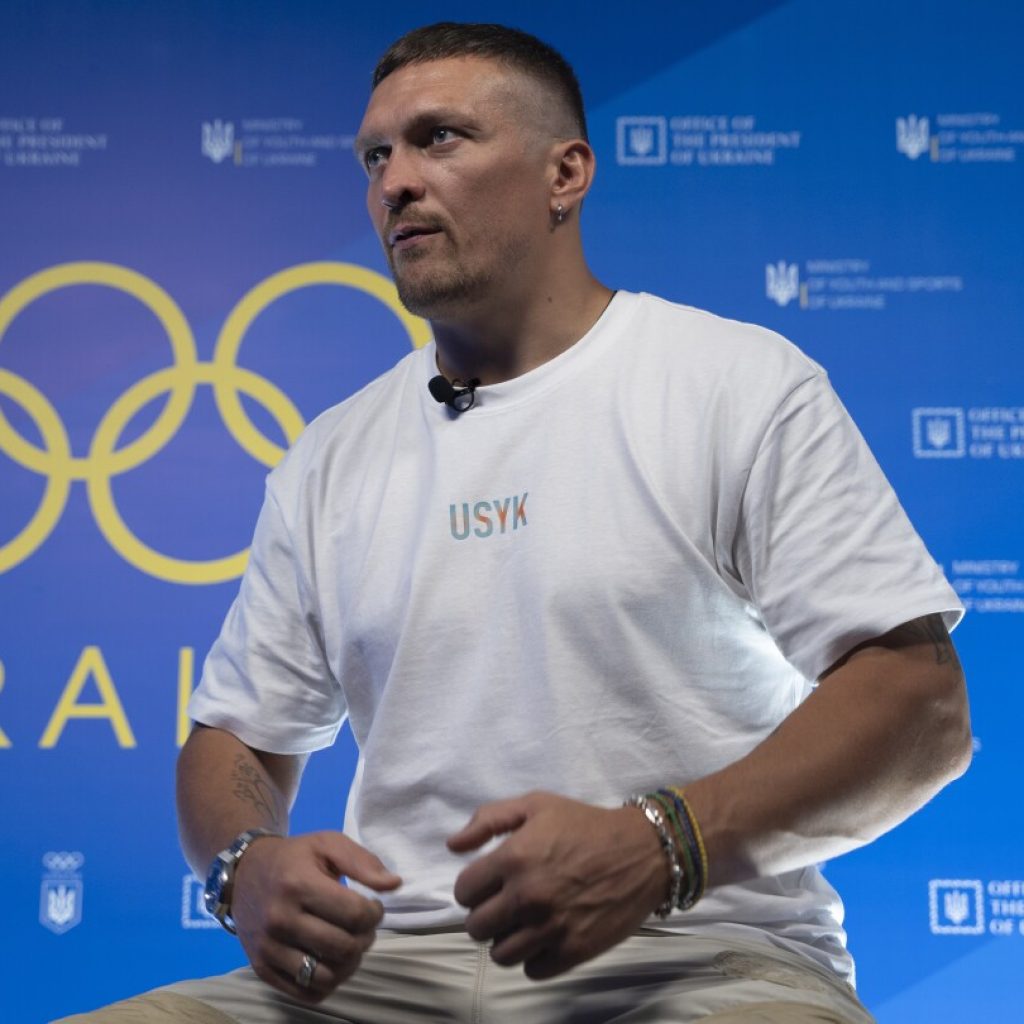 Boxing champion Oleksandr Usyk comes to Paris to support Ukrainian athletes at Olympics