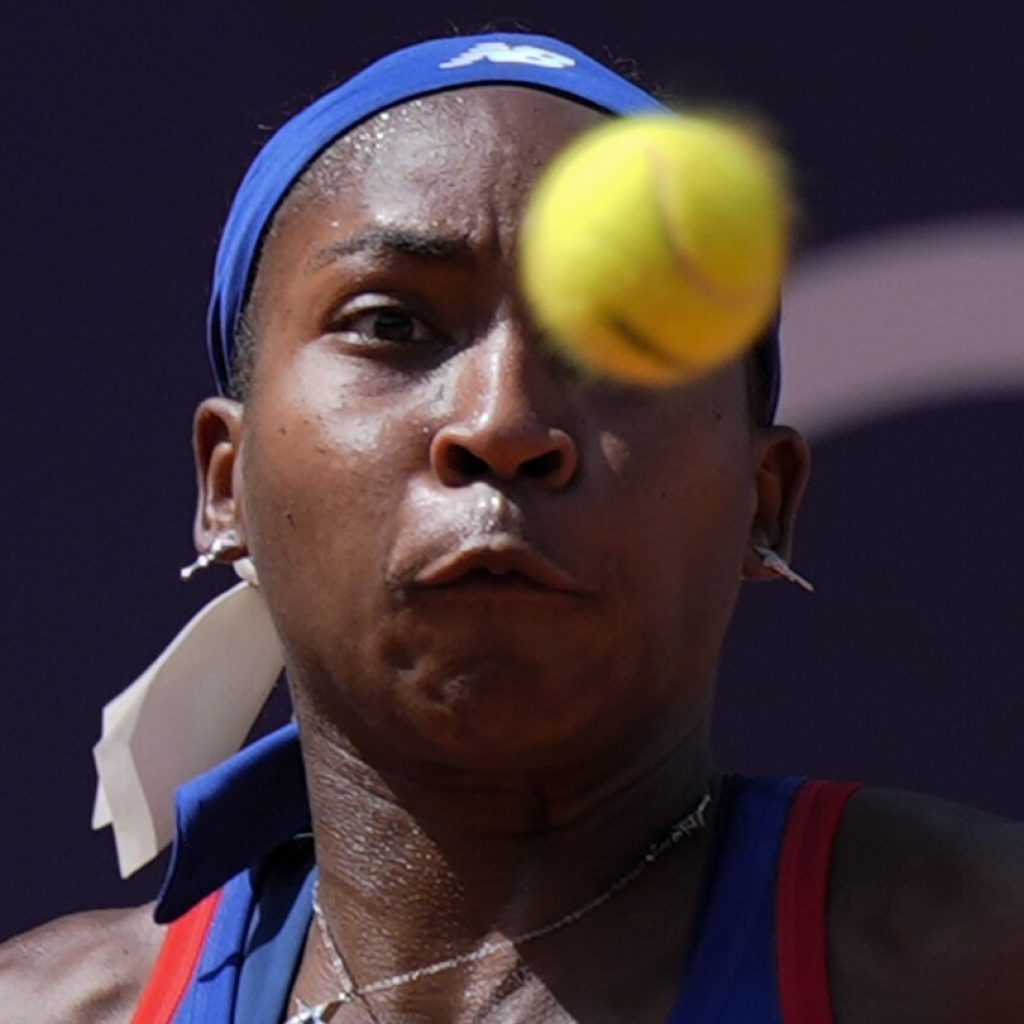 Coco Gauff loses an argument with the chair umpire and a match to Donna Vekic at the Paris Olympics