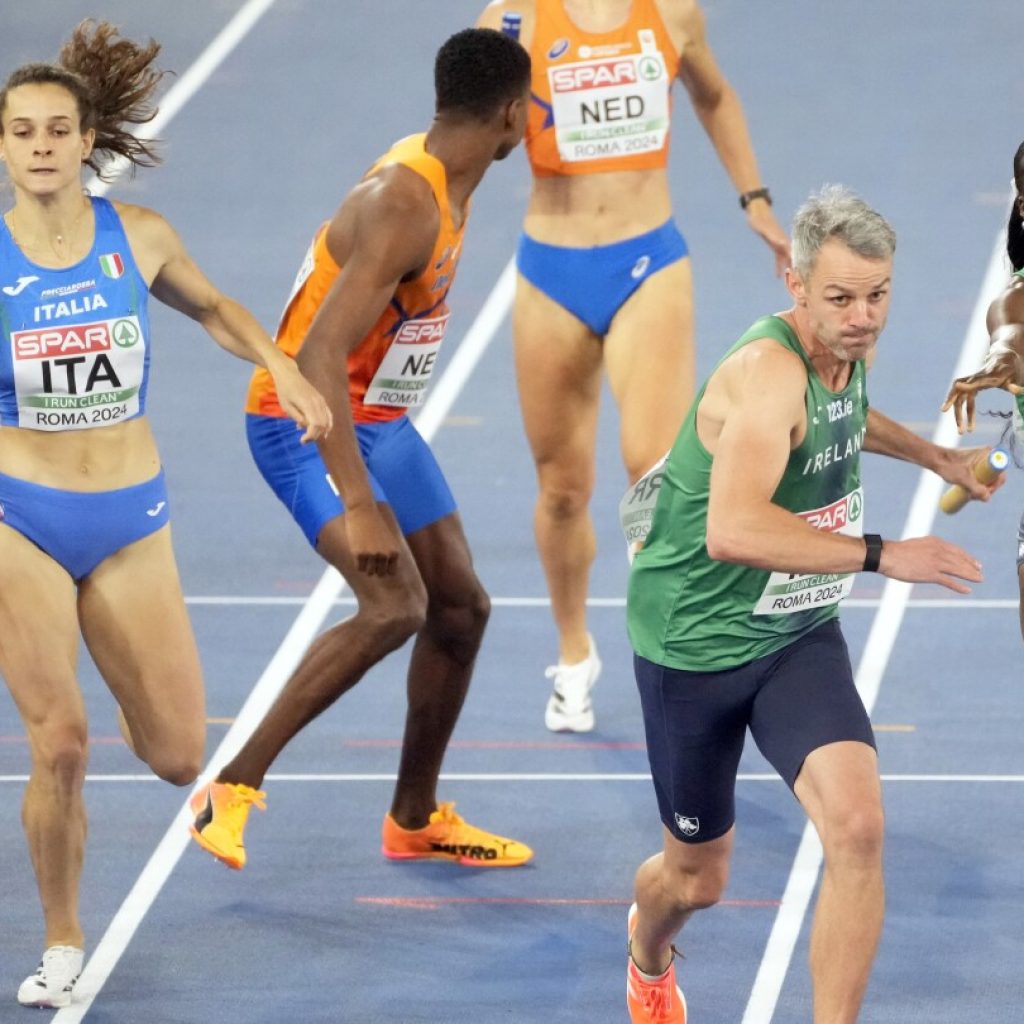 Gray-haired sprinters are rare at the Olympics. Irish runner Thomas Barr is an exception