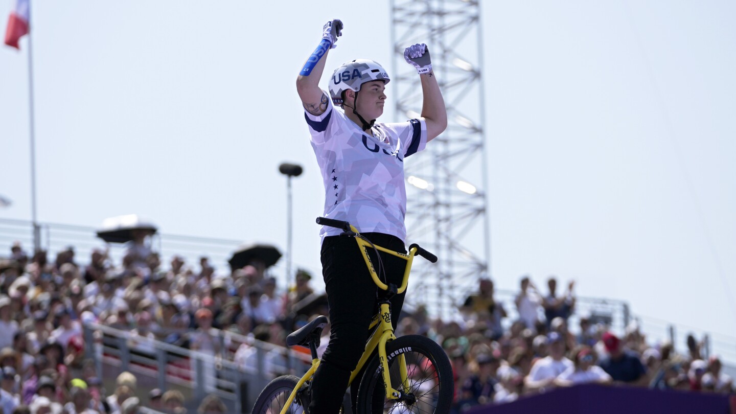 Hannah Roberts of the US tops freestyle BMX qualifying as defending Olympic champ fails to advance