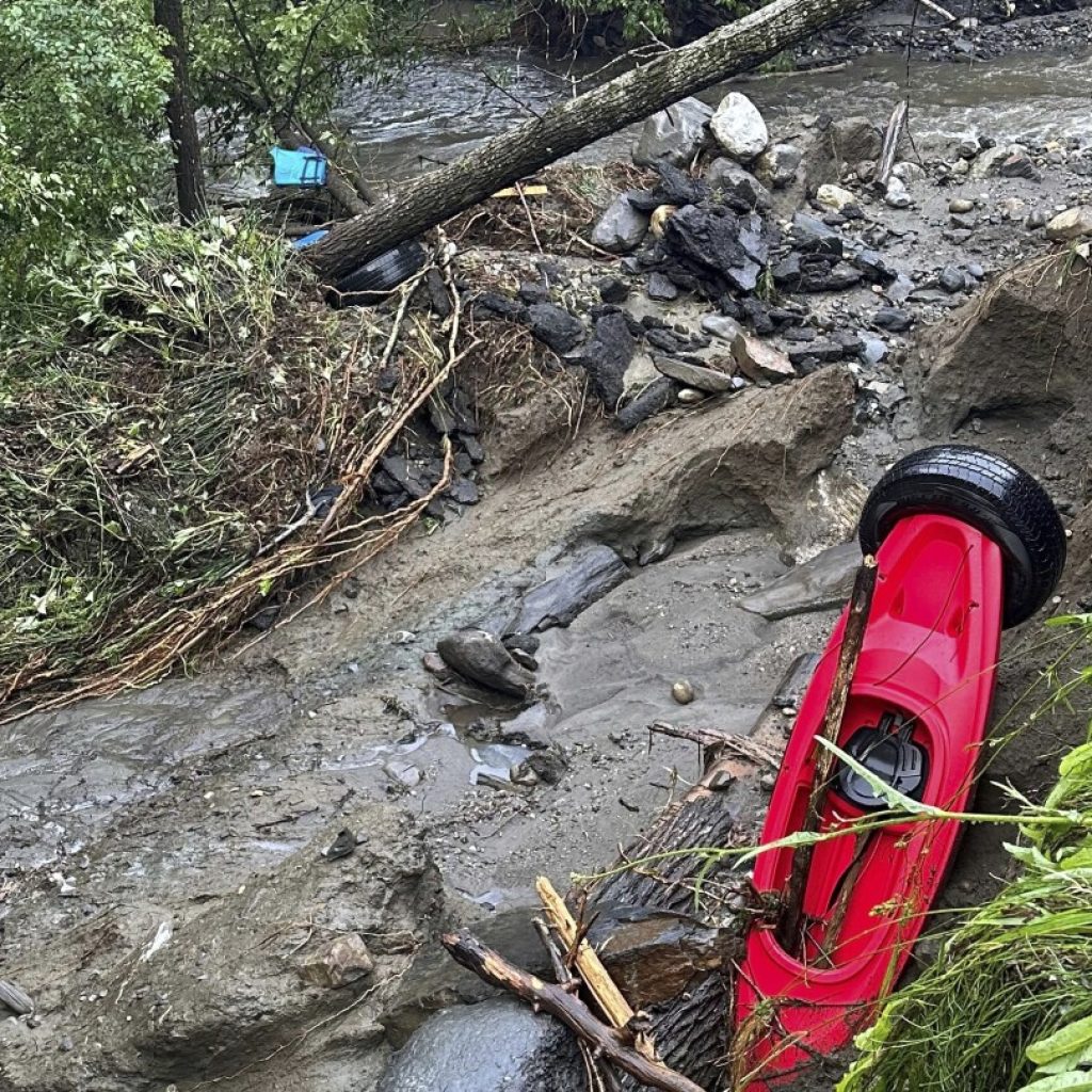 Heavy rain in northern Vermont leads to washed out roads, damaged homes and rescues