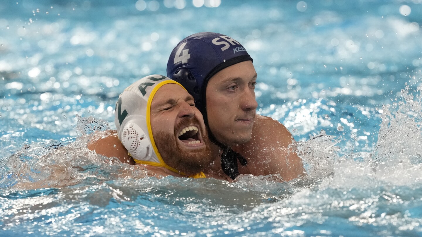 Water polo players wrestle for position at Olympics, but there is a line that rarely gets crossed