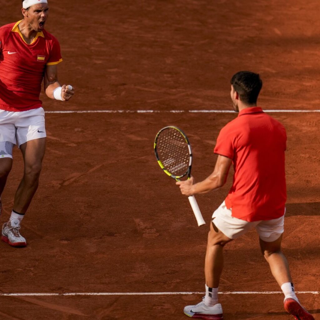 Rafael Nadal and Carlos Alcaraz win to reach the Paris Olympics doubles quarterfinals