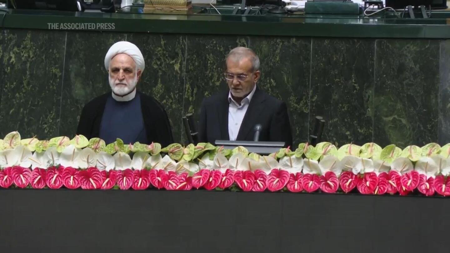 Iran’s new president Pezeshkian takes oath of office | AP News