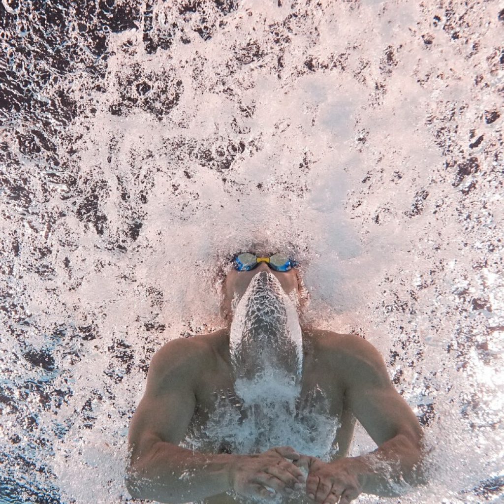 One Extraordinary Olympic Photo: David J. Phillip captures swimming from the bottom of the pool