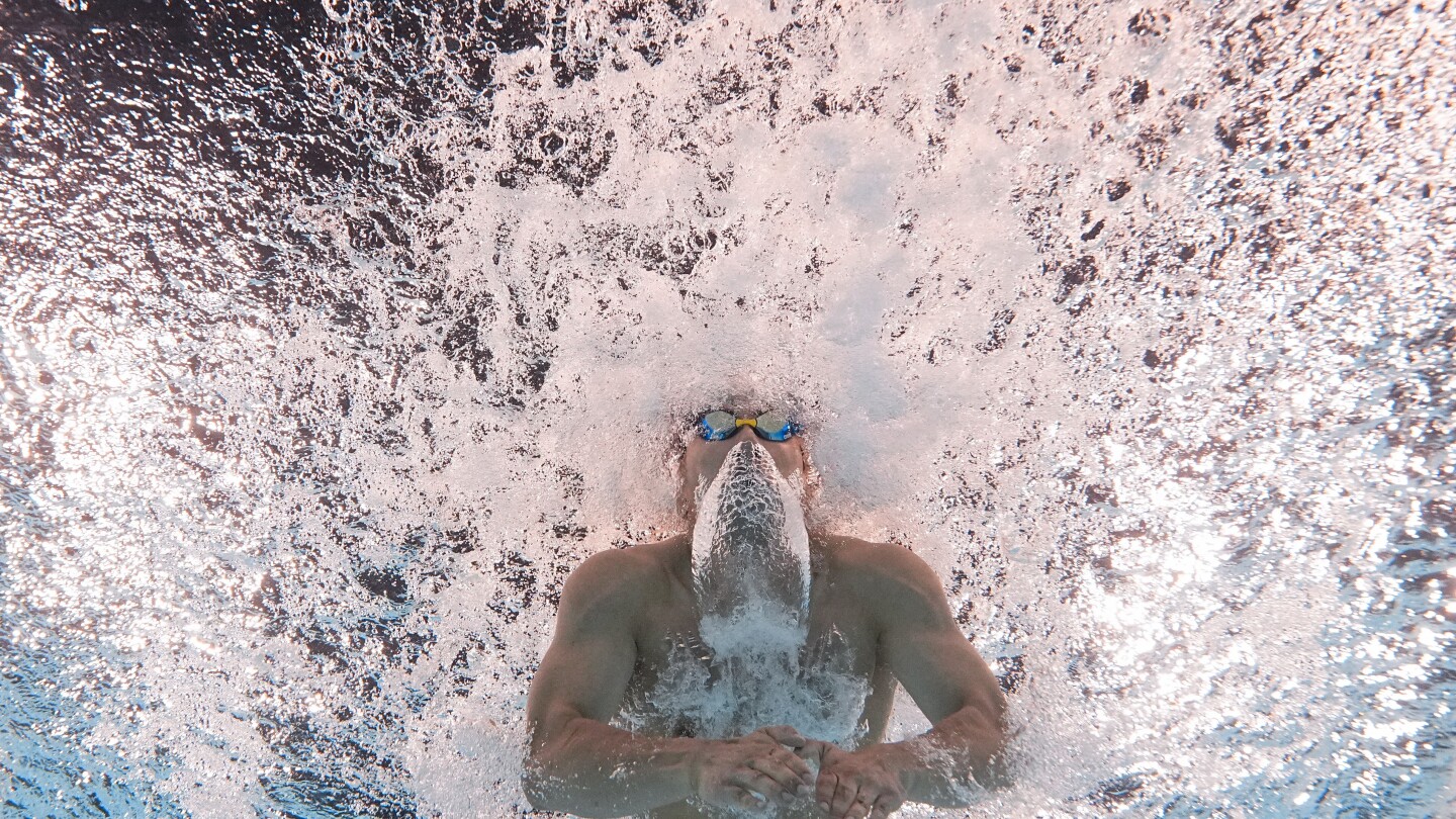 One Extraordinary Olympic Photo: David J. Phillip captures swimming from the bottom of the pool