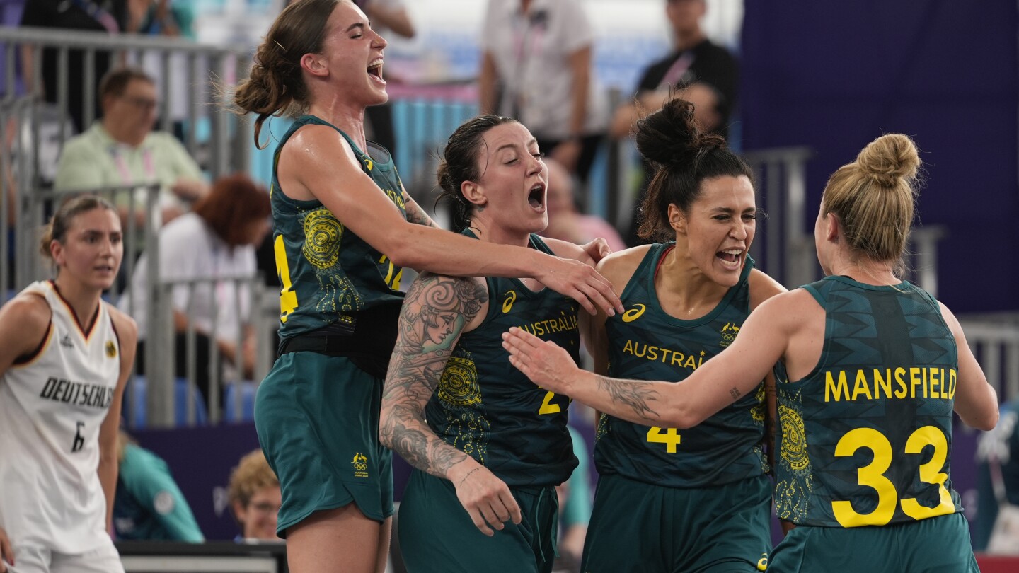 Wilson’s big shot lifts Australia over Germany 21-19 in 3×3 basketball pool play at Paris Olympics