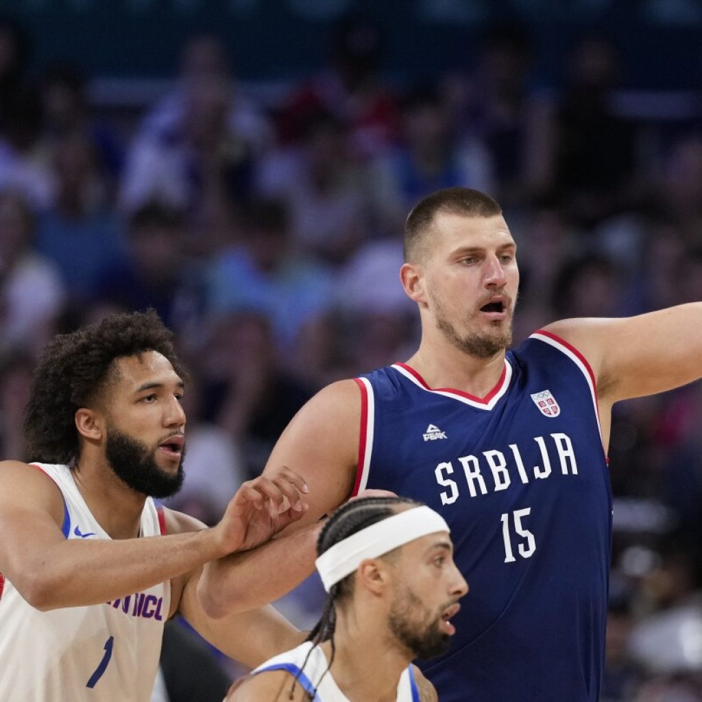 Jokic strong in Serbia’s 107-66 rout of Puerto Rico in Olympic men’s basketball