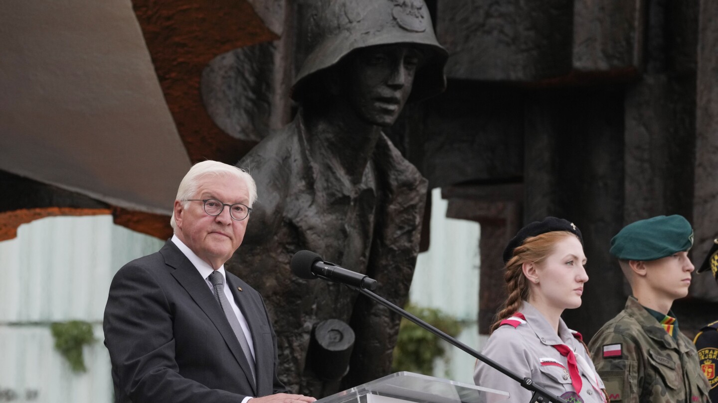 German president asks Poles for forgiveness on eve of 80th anniversary of Warsaw Uprising