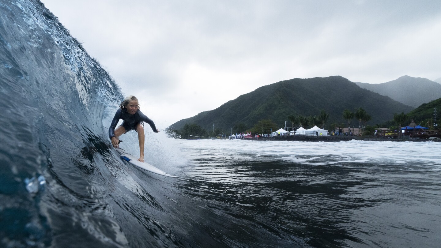 Tahiti’s youth surf culture gets a boost as island hosts the Paris Olympics