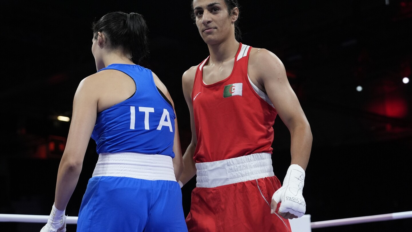 Imene Khelif, Algeria boxer who had gender test issue, wins first Olympic fight when opponent quits