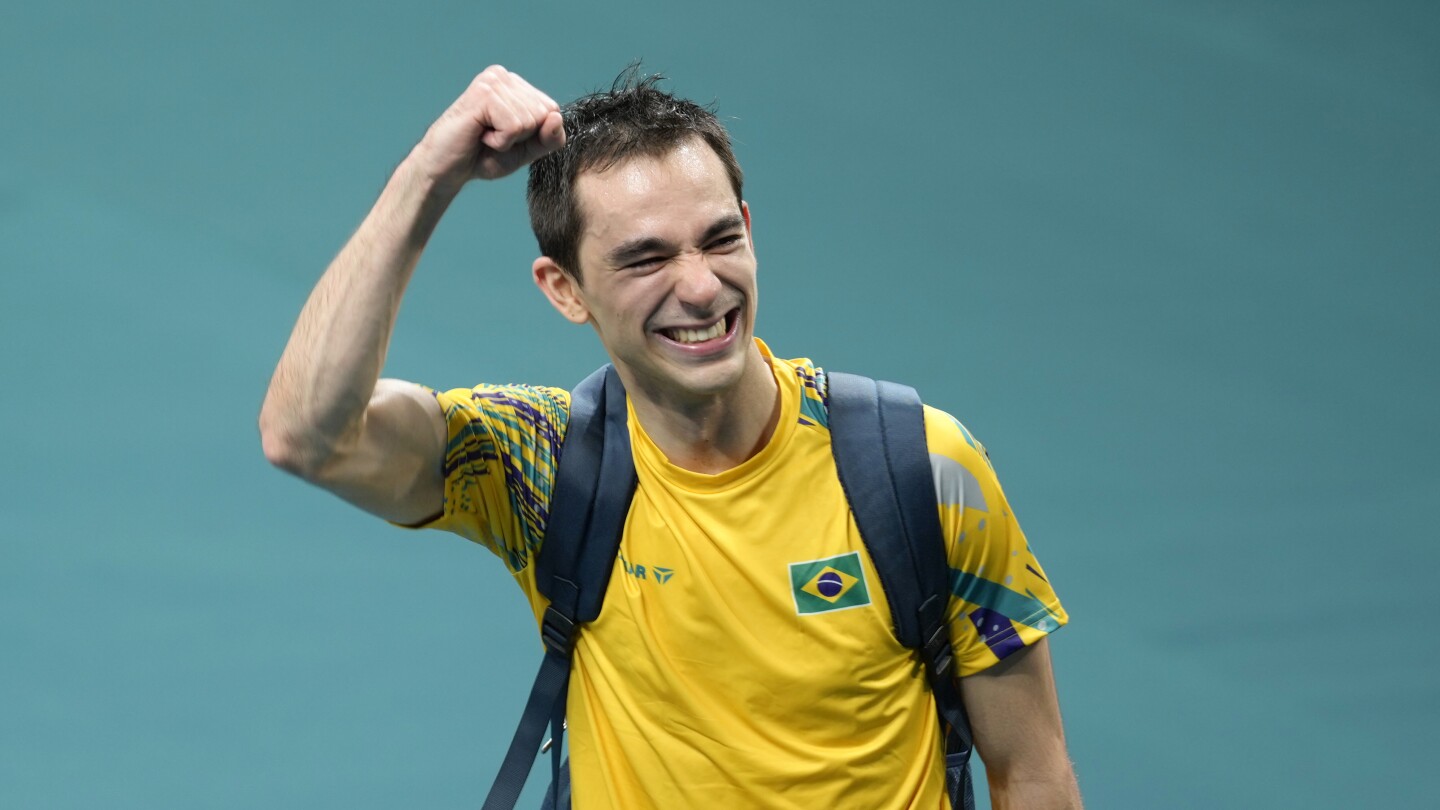 Brazil’s Hugo Calderano becomes 1st from outside Asia or Europe to reach Olympic table tennis semis