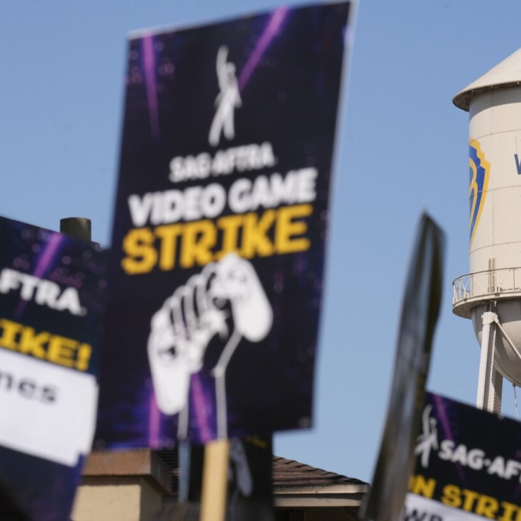 Video game performers protest unregulated AI use at Warner Bros. Studios