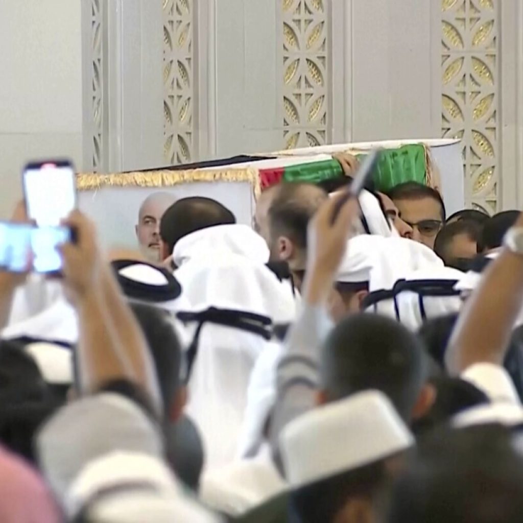 Mourners pay respects to slain Hamas leaders as worries of regional war mount